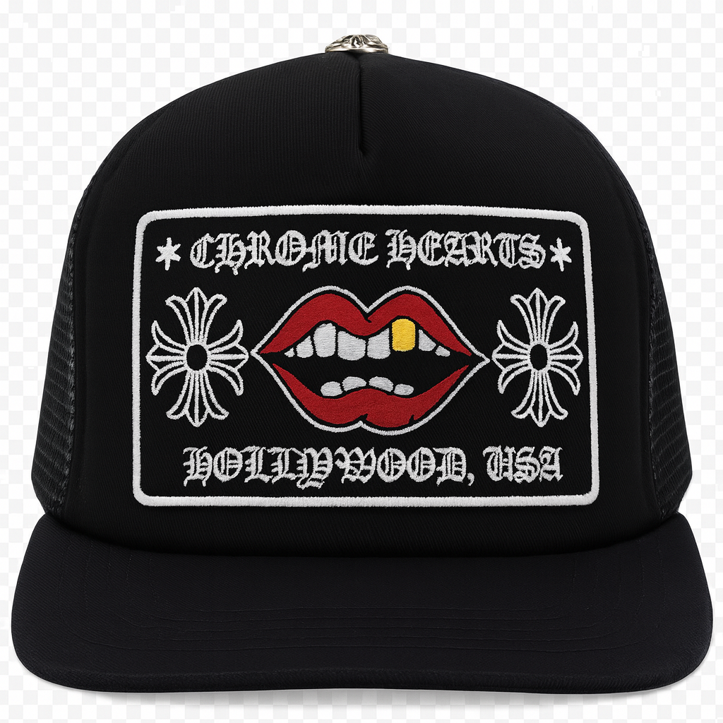 Gorra Chrome Hearts Lips Negra